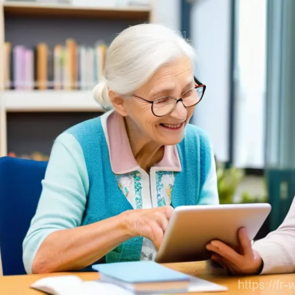 사회복지 케이스 스터디 - **Prompt 1: Bridging the Digital Divide with Human Warmth**
    "A cozy, brightly lit community cent...